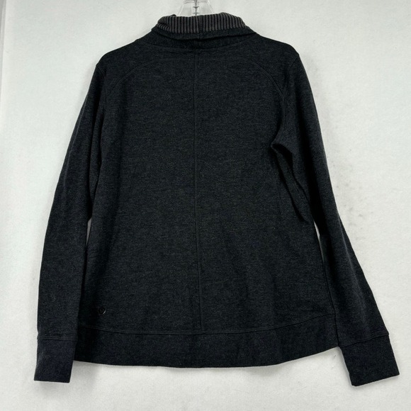 Lululemon In A Cinch Reversible Pullover Sweatshirt Cowl Turtleneck Gray Size 12 - Picture 12 of 14